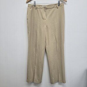 Charter Club Womens 10P Tan Beige Katherine Fit Full Length Trouser Pant Stretch